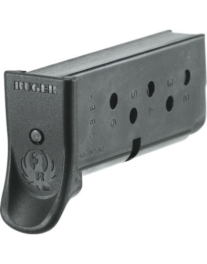 Ruger Magazine Lcp .380acp - 6-rounds W-finger Ext. Steel