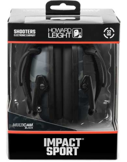 Howard Leight Impact Sport - Multicam Black Elec Muff Nrr22