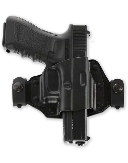 Galco Quick Slide Belt Holster - Rh Hybrid Glock 17192627 Bl