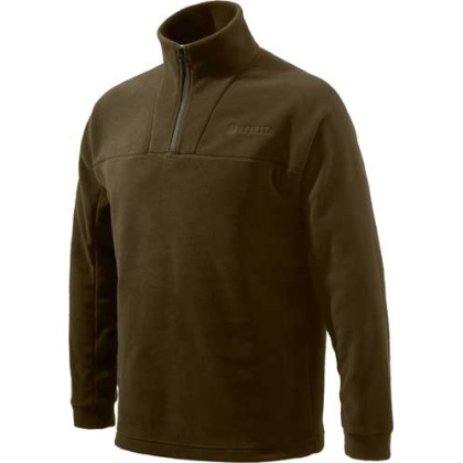 Beretta Jacket Fleece 1-2 Zip - Large Brown