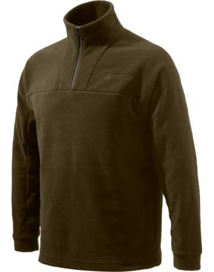 Beretta Jacket Fleece 1-2 Zip - Medium Brown