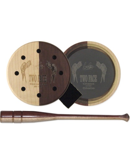 Pittman Game Calls Two Face - Glass Pot Turkey Call