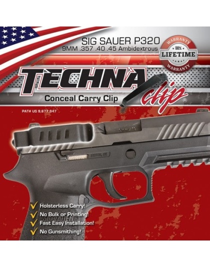 Techna Clip Handgun Retention - Clip Sig Sauer P320 Right