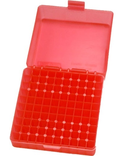 Mtm 100 Round .17hmr-.22mag - Ammo Box See Through Clear Red