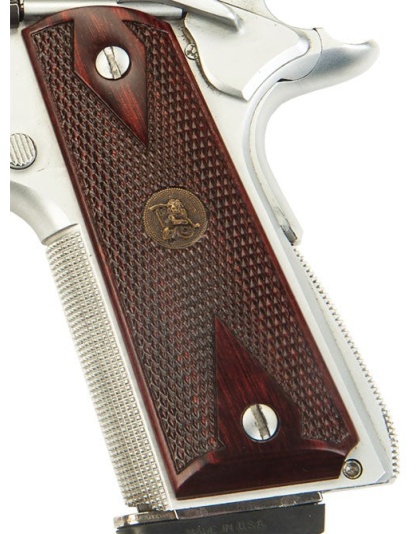 Pachmayr Rosewood Grips 1911 - Double Diamond Checkered