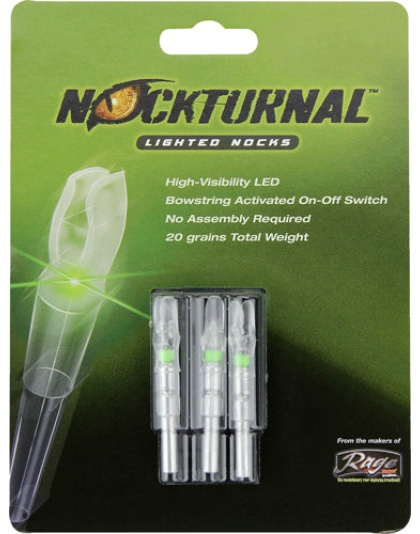 Nockturnal Lighted Nock - G-series Green 3-pack