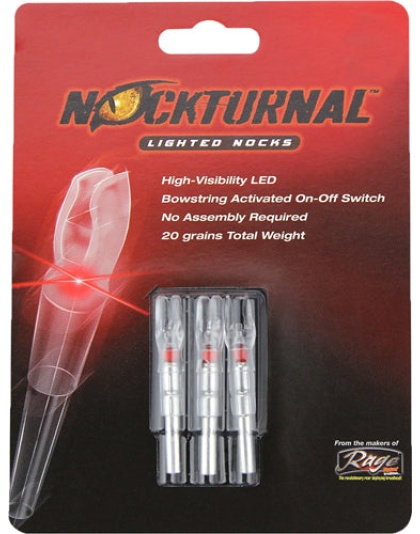 Nockturnal Lighted Nock - G-series Red 3-pack