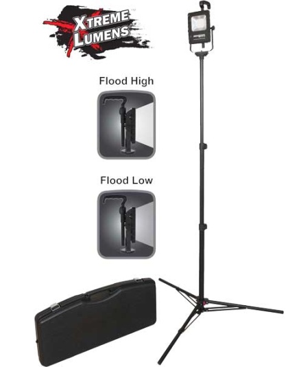 Nightstick Led Area Light Kit - W-tripod Base & Hard Case