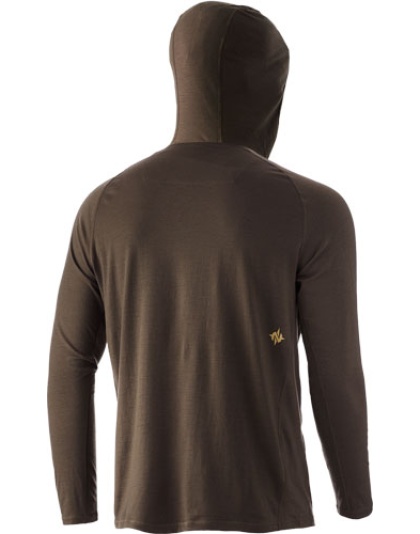 Nomad Durawool Ls Hoodie - Base Layer Mud Large