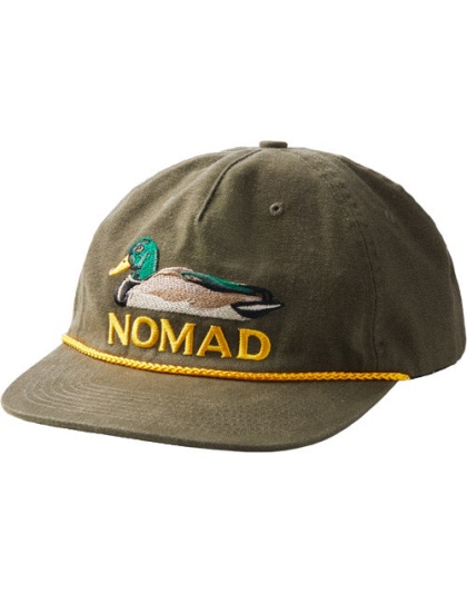 Nomad Mallard Flat Bill 5 - Panel Rope Style Moss Osfm