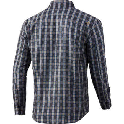 Nomad Stretch Lite Plaid Ls - Button Down Mud X-large