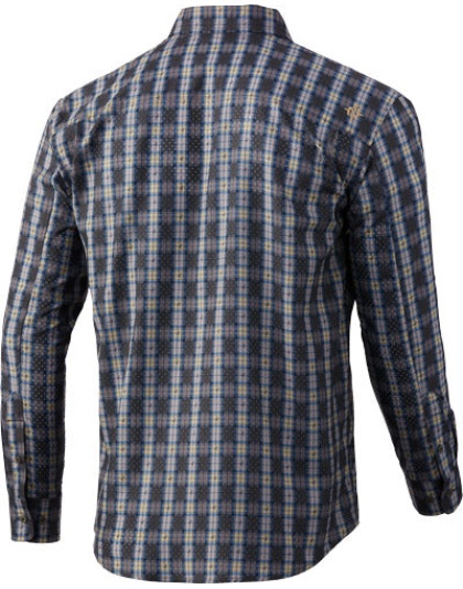 Nomad Stretch Lite Plaid Ls - Button Down Mud X-large