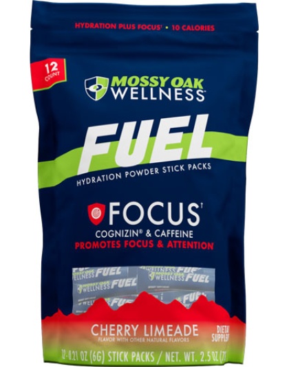 Mossy Oak Wellness Fuel Focus - Cherry Limeade 12 Stick Pack