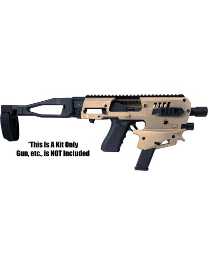 Caa Mck Micro Conversion Kit - Gen 2 Glock 9-40 W-brace Tan