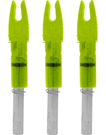 Lumenok Lighted Nock - Gt-series Green 3pk