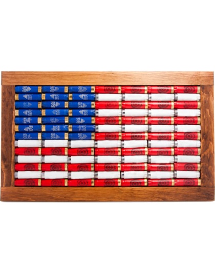 2 Monkey American Flag Made - With 12 Ga Hulls!