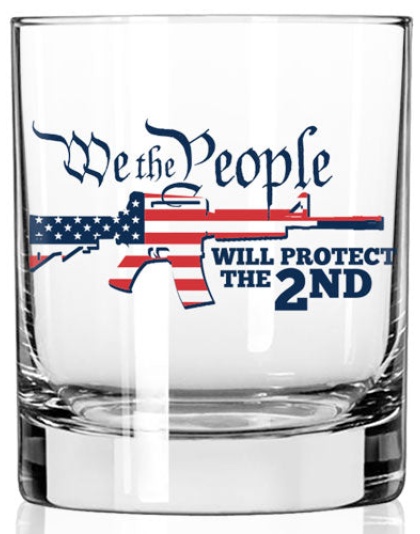 2 Monkey Whiskey Glass - We Will Protect The 2nd