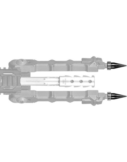 Accu-tac Spike Feet Set Fits - Lr10 Bipods Steel Black