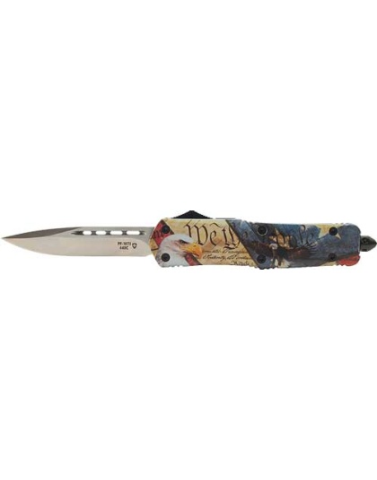 Templar Knife Large Otf Eagle - 3.5" Silver Drop Point