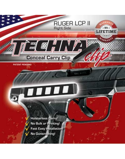 Techna Clip Handgun Retention - Clip Ruger Lcp Ii Right Side