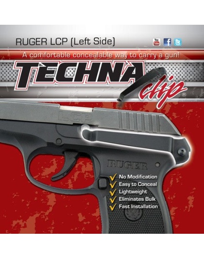 Techna Clip Handgun Retention - Clip Ruger Lcp Left Side