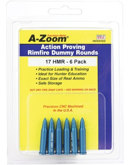 A-zoom Training Rounds .17hmr - Aluminum 6-pack