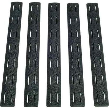 Bcm Rail Panel Kit Keymod 5.5" - Black 5 Pack