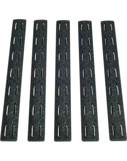 Bcm Rail Panel Kit Keymod 5.5" - Black 5 Pack