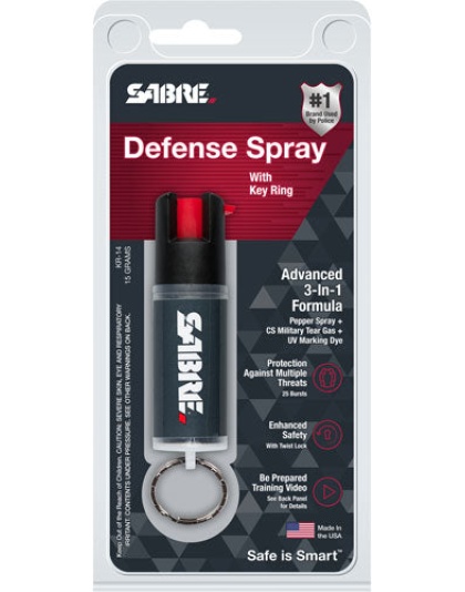 Sabre 3-n-1 Spray Key Ring - Unit 15gr