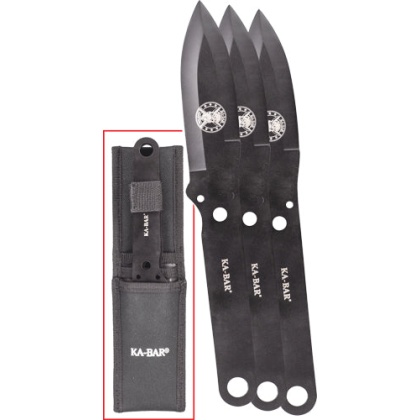 Ka-bar Throwing Knife Set 3 - Pack 9.375" Length