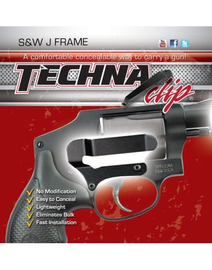 Techna Clip Handgun Retention - Clip S&w J-frame Right