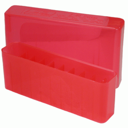 Mtm Ammo Box Large Rifle - 20-rounds Slip Top Style