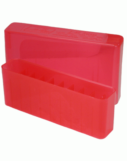 Mtm Ammo Box Large Rifle - 20-rounds Slip Top Style