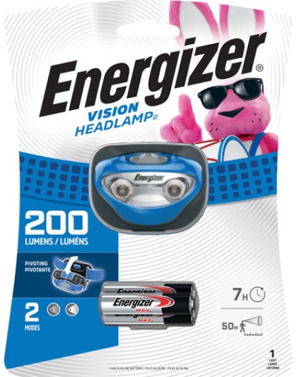 Energizer Vision Headlamp 200 - Lumens W-aaa Batteries