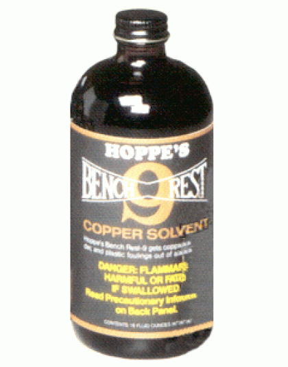 Hoppes Br#9 Benchrest Solvent - 16oz. Bottle