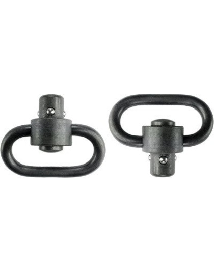 Grovtec Hd Push Button Swivels - Black 1 1-4" 2-pack