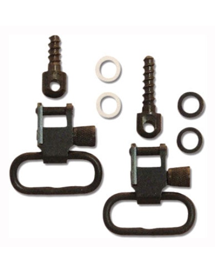 Grovtec Swivel Set With Two - Wood Screw & Spacers Black