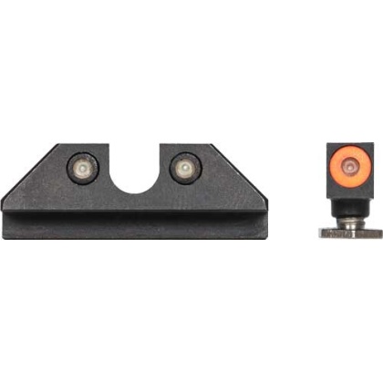 Night Fision Tritium Orangedot - "u" Black Rear Glock Sight Set