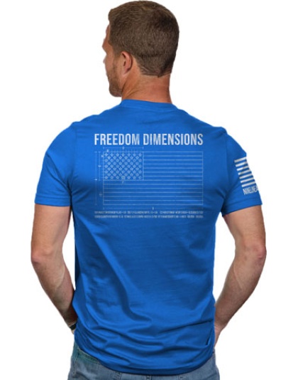 Nine Line Apparel Freedom Dims - Men's T-shirt Royal X-large