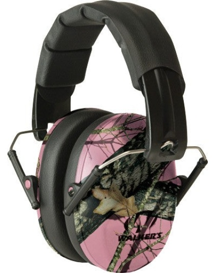 Walkers Muff Shooting Passive - Pro-low Profile 22db Pink Camo