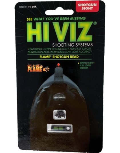 Hiviz Flame Shotgun Rib Front - Sight W-green Lightpipe