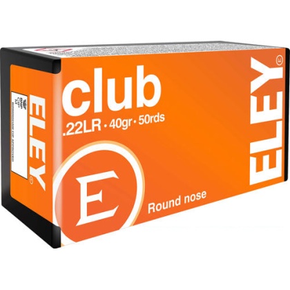 Eley Ammo Club .22lr 40gr. - Round Nose 50-pack