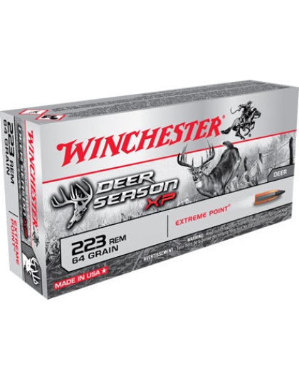 Win Ammo Deer Season Xp .223 - 64gr. Extreme Point 20-pack