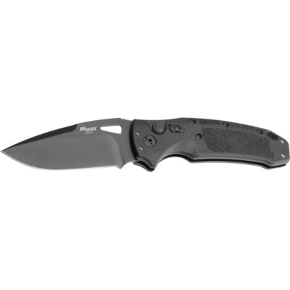 Hogue K320a Nitron 3.5" Auto - Folder Drop Pt Blade Poly Blk