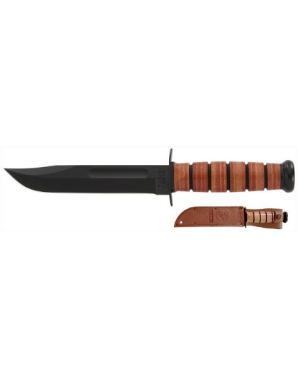 Ka-bar Fighting-utility Knife - 7" W-leather Sheath Usmc