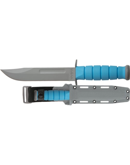 Ka-bar Ussf Space-bar Knife - 7" Fine Edge W-sheath Blk-blue