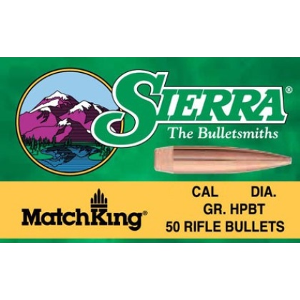 Sierra Bullets .30 Cal .308 - 190gr Hp-bt Match 100ct