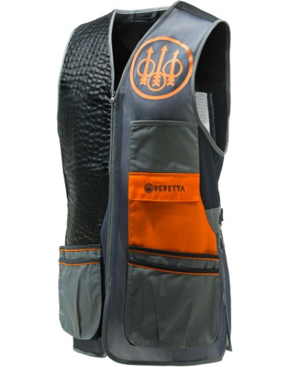 Beretta Men's Two Tone Vest - Large Black-orange