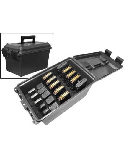 Mtm Tactical Magazine Can - Black Holds Ar-15-ds Handgun