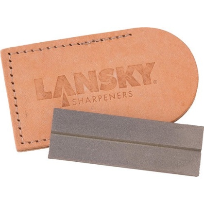 Lansky Sharpeners 3" Daimond - Pocket Stone W- Leather Pouch